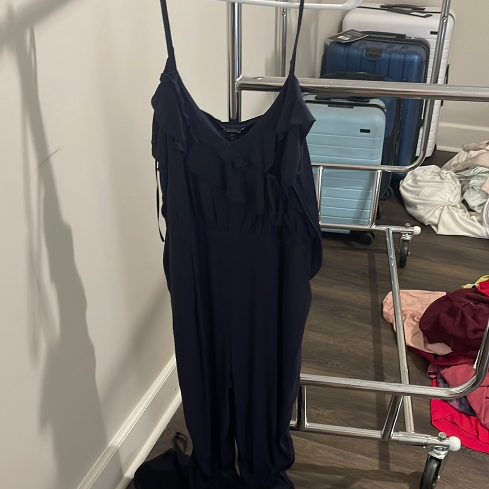 Navy Express Capri Jumpsuit